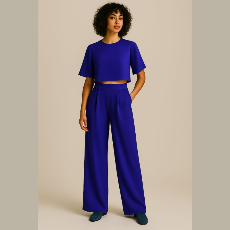 Georgette Crepe COBALT Cobalt